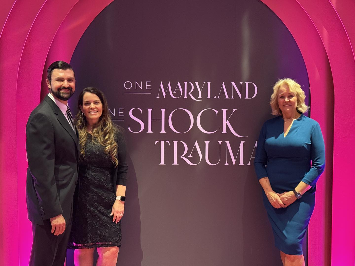 Ryan and his wife at a One Maryland One Shock Trauma event