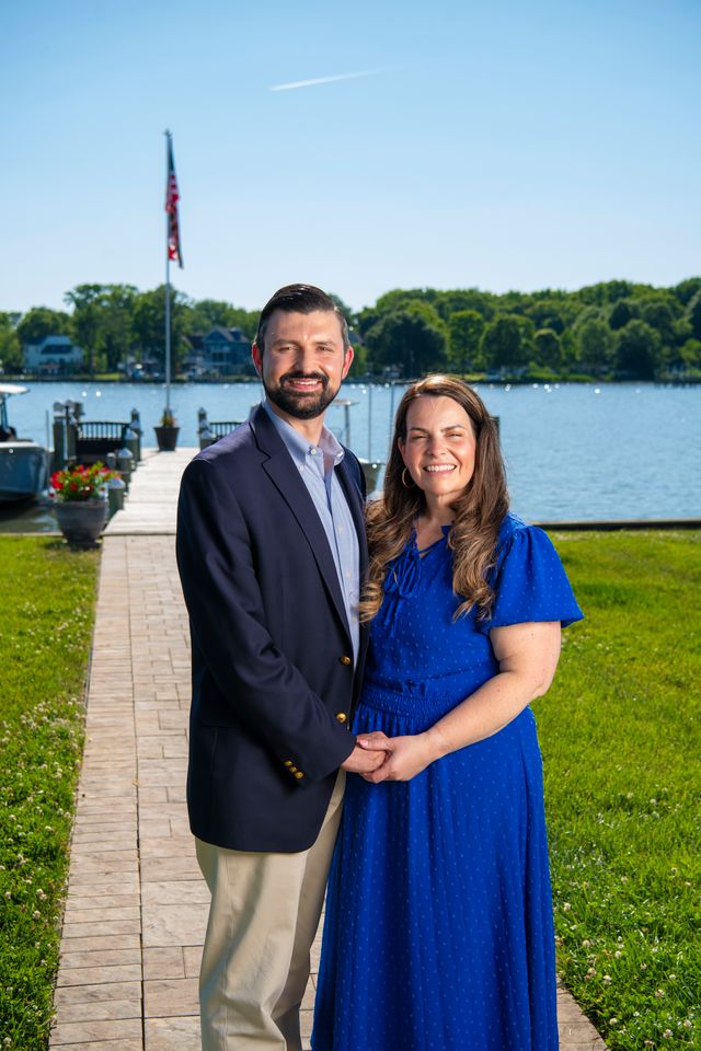 Ryan and Dr. Lauren Nawrocki on the Baltimore County waterfront